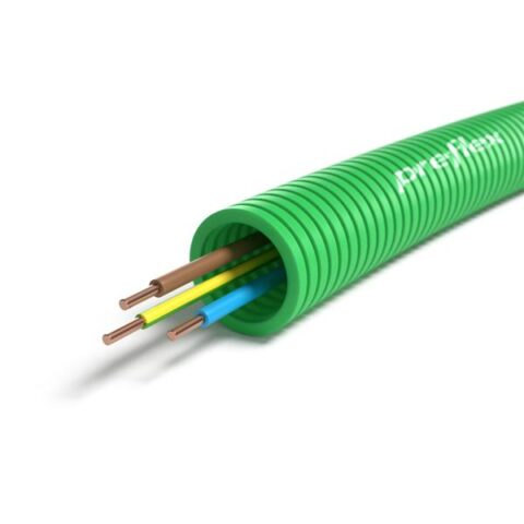 LSOH TUBE + LSOH CABLES DIV. PREFLEX 25 LS0H + H07Z1-U 3G6MM² PREFLEX SAFE