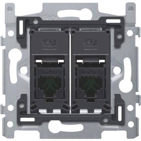 Matériel à encastrer SUPPORT 2XRJ45 UTP CAT5E NIKO