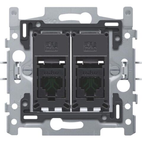 Matériel à encastrer SUPPORT 2XRJ45 UTP CAT5E NIKO