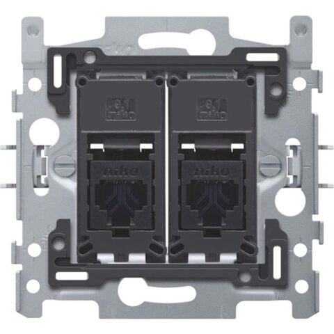 Matériel à encastrer SUPPORT 2XRJ45 UTP CAT6 NIKO