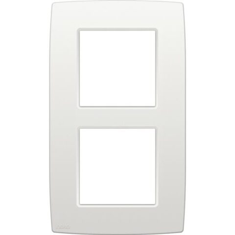 Original NIKO PLAQUE DOUBLE 60mm BLANC NIKO