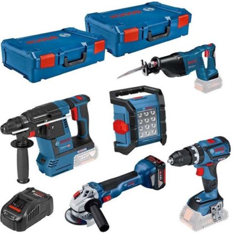 Outillage electr.+ accessoires 5 Toolkit 18V + 3x PC 18V+GAL+2x X-LB Bosch Professional