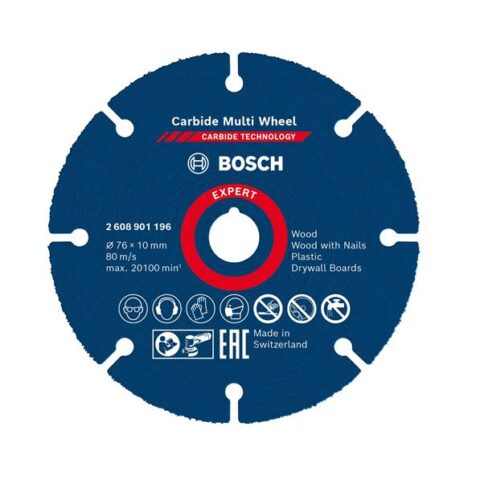 Outillage electr.+ accessoires Carbide Multi Wheel 76 x 1 x 10 mm Bosch Professional