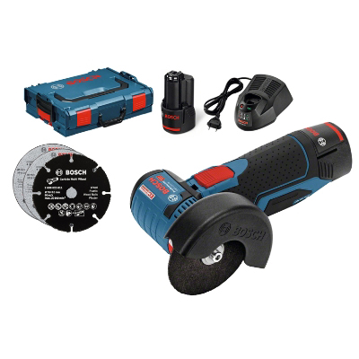 Outillage electr.+ accessoires Meuleuse angulaire GWS 12V-76 + 2x 3Ah Bosch Professional