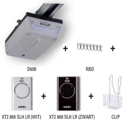 Ouvre porte gar.+ouvre-portail KIT FAAC D600/RBD300 XT FAAC