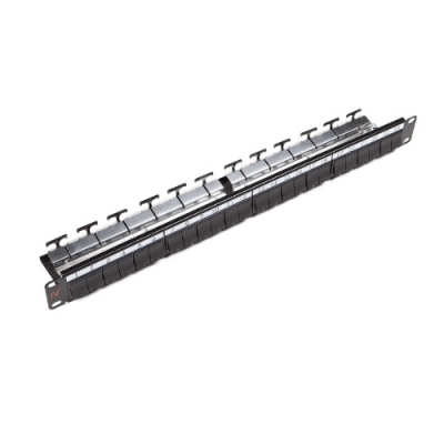 Panneaux de brassage en cuivre LANMARK PATCH PANEL 24 SNAP-IN BLACK Aginode Belgiym