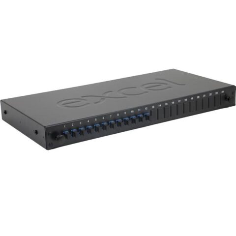 Panneaux de brassage en fibre 24 WAY SM FIBRE PANEL 12 LC DX 24 FIBRE Excel Networking Solutions