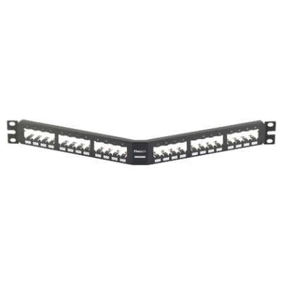 Panneaux de brassage en fibre Patchpanel ang. metal 24p PANDUIT