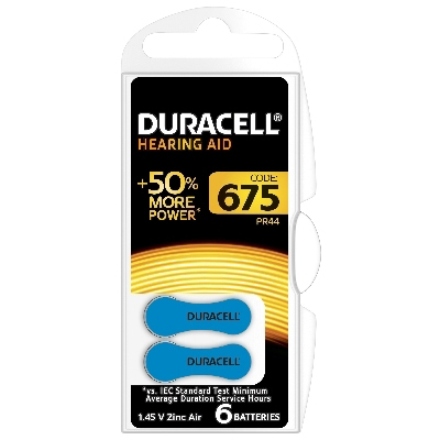 Piles DURACELL SPECIALTY HEARING AID 675 (x6) DURACELL