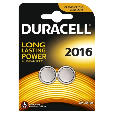 Piles DURACELL SPECIALTY LITHIUM 2016 (x2) DURACELL