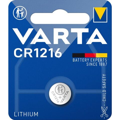 Piles Pile bouton LITHIUM CR1216 3V (1) VARTA