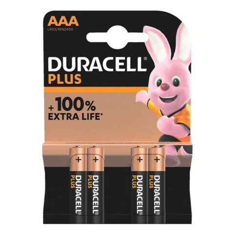 Piles alcaline DURACELL ALKA PLUS POWER AAA (x4) DURACELL