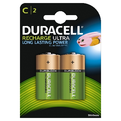 Piles rechargeables DURACELL RECHARGE ULTRA C (x2) DURACELL