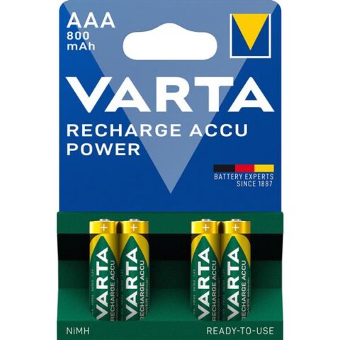 Piles rechargeables Pile RECH.ACCU POWER AAA 800mAh (4) VARTA