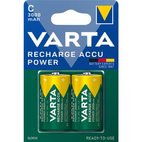 Piles rechargeables Pile RECH.ACCU POWER C 3000mAh (2) VARTA