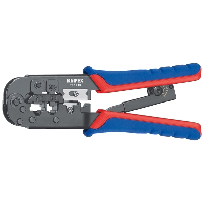 Pinces + accessoires Pince à sertir Western RJ11/RJ12/RJ45 KNIPEX