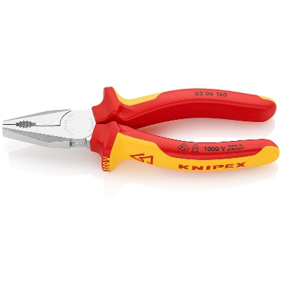 Pinces + accessoires Pince universelle chromée VDE 160mm KNIPEX