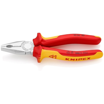 Pinces + accessoires Pince universelle chromée VDE 180mm KNIPEX