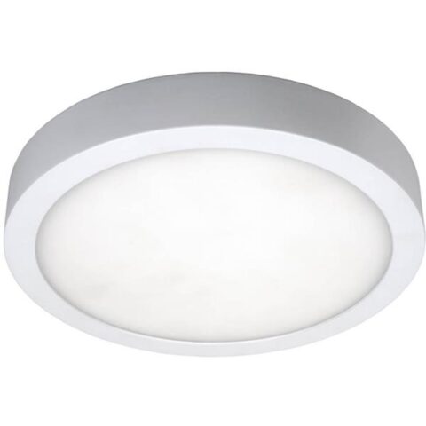 Plafonnier apparent LED MOON diam. 300mm - 24W - 3000K - blanc UNI-BRIGHT