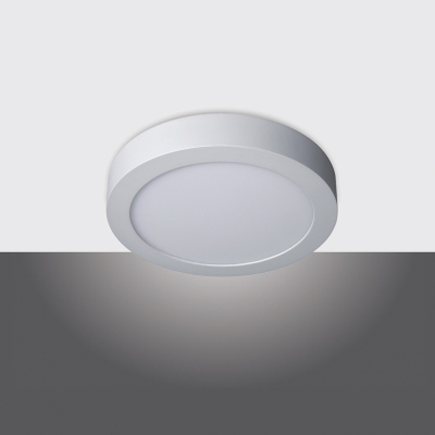 Plafonnier apparent LED Pro-Ceiling LED D180x39mm 11W 230V blanc Prolumia