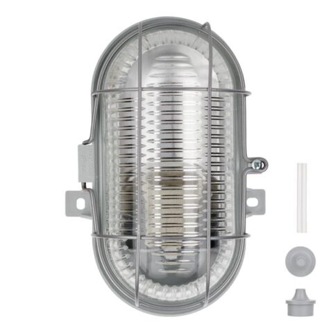Plafonnier apparent LED RoBust Hublot ovale 100W Gris BAILEY