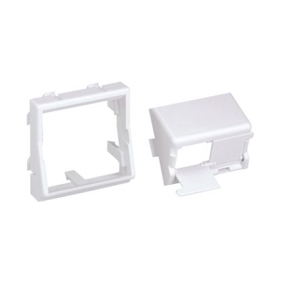 Prisse RJ45 SLOPED 45X45 2 MOD SHUTTERED PANDUIT