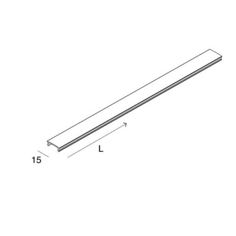 Profilés sur mesure LED L-16 evo opal diffusor L=6000 KSP