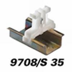 Rails din & profiles+accessoi. END BRACKET 9708 / S35 N11424-1 WIELAND