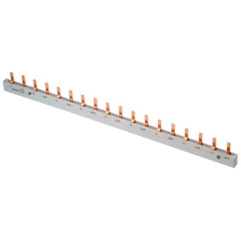 Rails din & profiles+accessoi. Rail B 2Ph / 18x1P ou 9x2P 10mm² Vynckier (ABB)