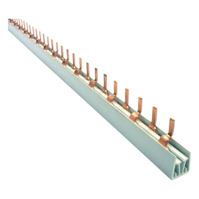 Rails din & profiles+accessoi. Rail B 2Ph / 56x1P ou 28x2P (1M) 16mm² Vynckier (ABB)