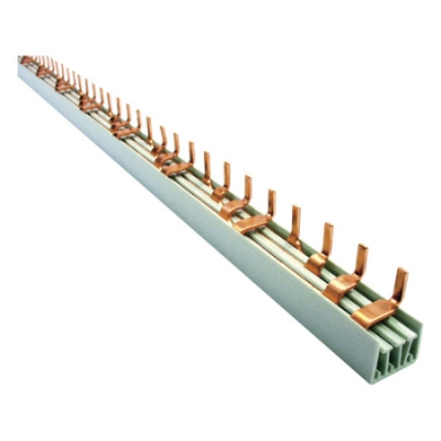 Rails din & profiles+accessoi. Rail B 3Ph+N / 14x4P ou 3P+N (1M) 10mm² Vynckier (ABB)