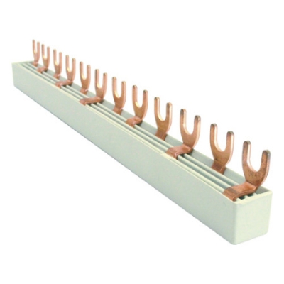 Rails din & profiles+accessoi. Rail F 3Ph+N / 27x2P (1M) 10mm² Vynckier (ABB)