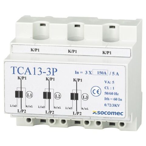 Reducteurs de courant Transfo de cour.3x50/5A SOCOMEC