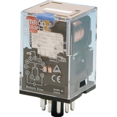 Relais de puissance mini+acce. Relais 24VDC 10A 3P OMRON