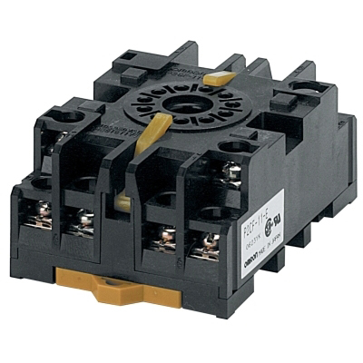 Relais de puissance mini+acce. Socle 11 broches DIN-rail OMRON