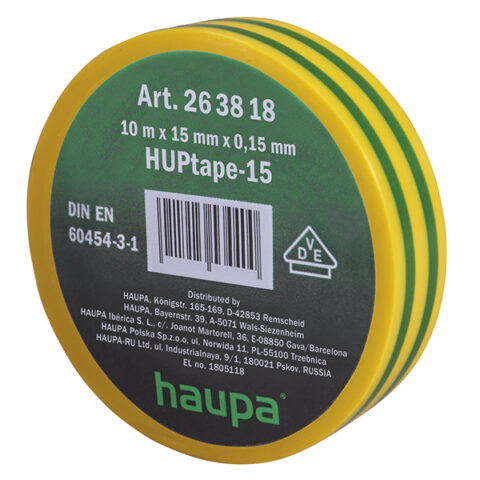 Souliers de cable VDE insulating tape 19mmx20m green/yello Haupa