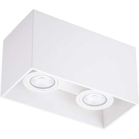 Spot apparent 230V Blox Duo blanc 2700K UNI-BRIGHT