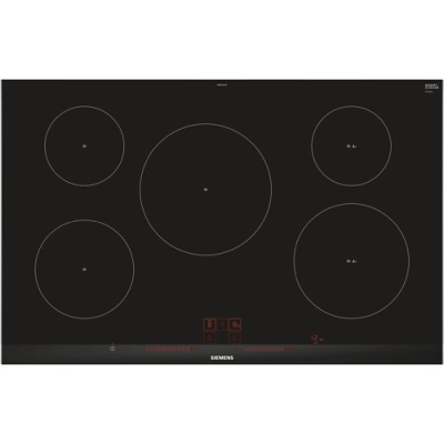 Table de cuisson 4 zones Taque à induct 80cm powerInd facet inox Siemens ménagé