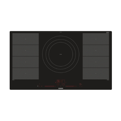 Table de cuisson 4 zones Taque à induct 90cm flex à fleur de plan Siemens ménagé