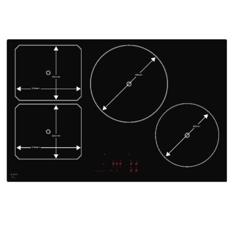 Table de cuisson 4 zones Taque à induction Power 78cm NOVY