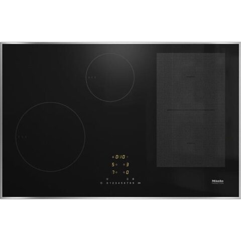 Table de cuisson 4 zones Taque à induction libre 80cm Cadre Inox MIELE