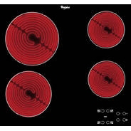 Table de cuisson  4 zones Taque céramique 58cm Sans cadre WHIRLPOOL