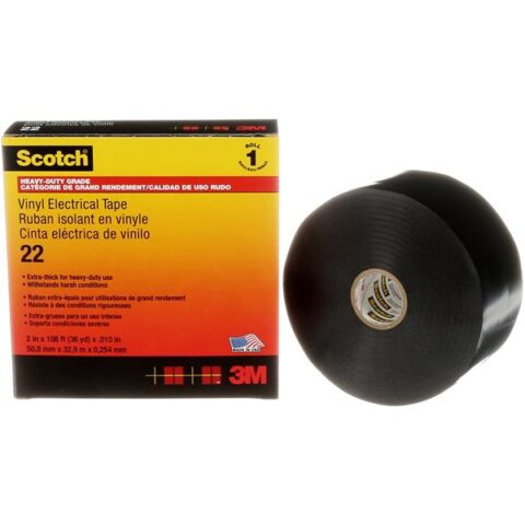 Tape pvc 22 RUBAN PVC 51MMX33M SCOTCH NOIR 3M