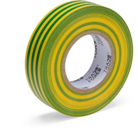 Tapes speciaux Ruban isolant élect 19mmx20m jaune/vert Tradeforce