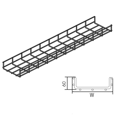 Treillis à câbles Treillis H60 B100 SZ VERGOKAN