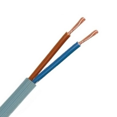 VTMB-VTLBP-VTLB H05VV-F CABLE RAINURE PVC GRIS 2X1