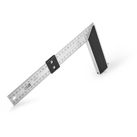 Mètres Equerre de menuisier inox 300x175mm Tradeforce