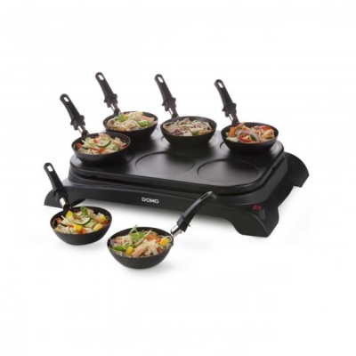 Appareils Wok Wok et crêpière 6 personnes DOMO