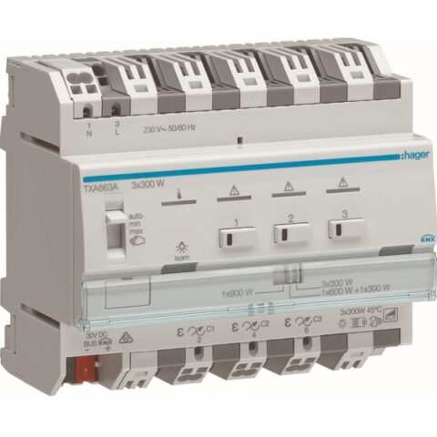 KNX Module de sortie p. l'éclairage variable HAGER