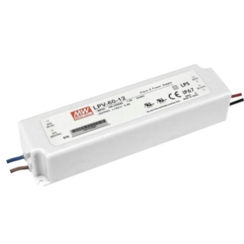 LED allimentations LED DRIVER 60W 12V Mean Well